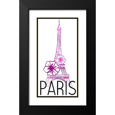 In Paris 1 Black Modern Wood Framed Art Print with Double Matting by Allen, Kimberly