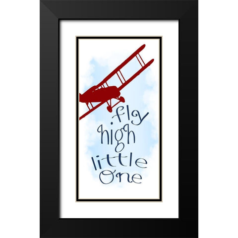 Up Up 6 Black Modern Wood Framed Art Print with Double Matting by Allen, Kimberly