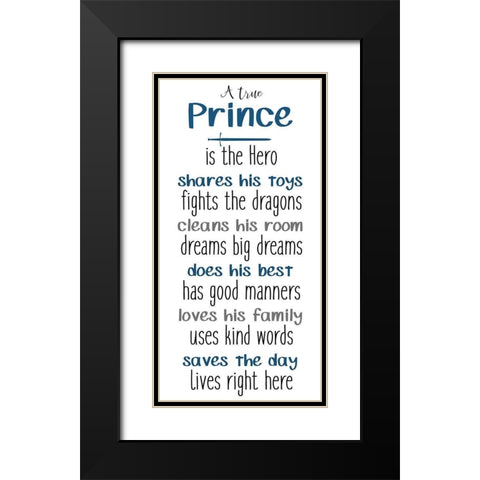 Boy Hero Black Modern Wood Framed Art Print with Double Matting by Allen, Kimberly