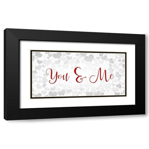 You and Me Black Modern Wood Framed Art Print with Double Matting by Allen, Kimberly