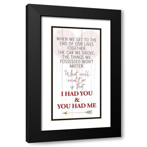 When We Black Modern Wood Framed Art Print with Double Matting by Allen, Kimberly