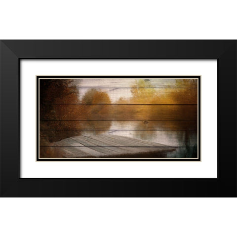 Lake View Wood Black Modern Wood Framed Art Print with Double Matting by Allen, Kimberly