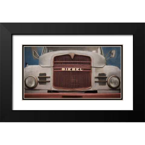 Diesel Black Modern Wood Framed Art Print with Double Matting by Allen, Kimberly