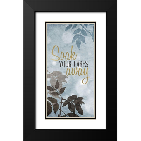 At the Spa 5 Black Modern Wood Framed Art Print with Double Matting by Allen, Kimberly