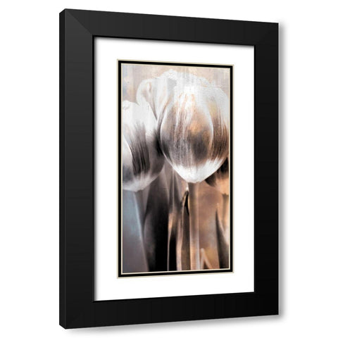 Tulip 2 Black Modern Wood Framed Art Print with Double Matting by Allen, Kimberly