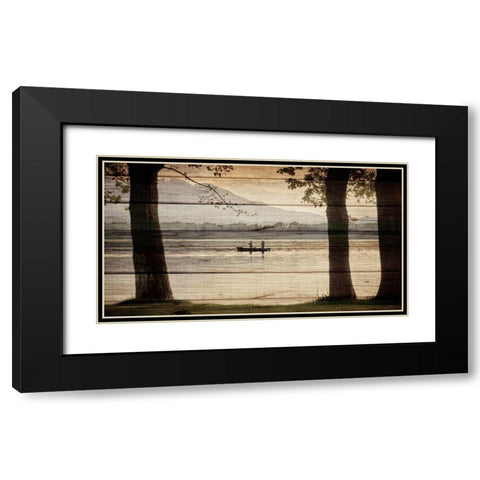 Out Fishing Black Modern Wood Framed Art Print with Double Matting by Allen, Kimberly