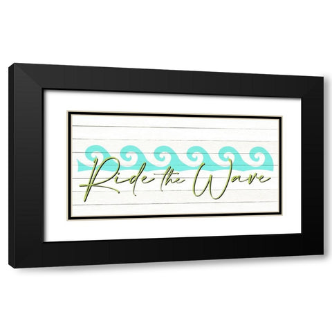 Ride the Wave Black Modern Wood Framed Art Print with Double Matting by Allen, Kimberly