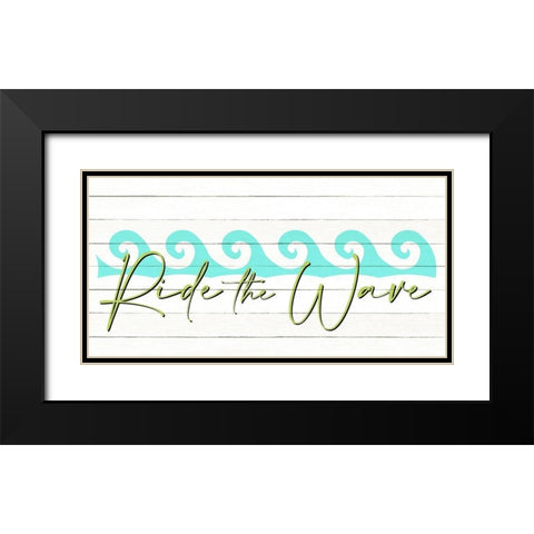 Ride the Wave Black Modern Wood Framed Art Print with Double Matting by Allen, Kimberly
