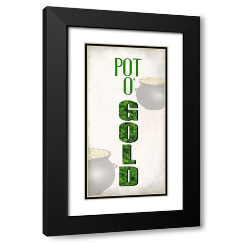 Pot O Gold Black Modern Wood Framed Art Print with Double Matting by Allen, Kimberly