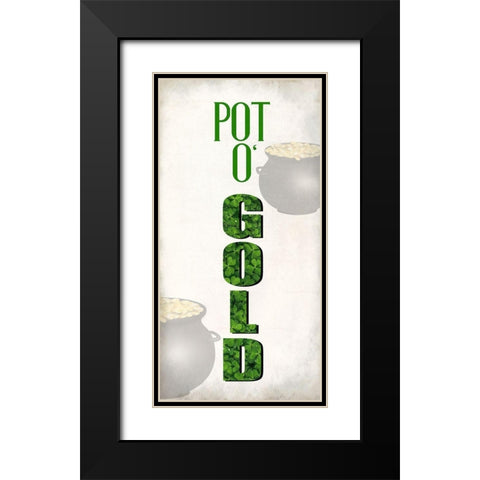 Pot O Gold Black Modern Wood Framed Art Print with Double Matting by Allen, Kimberly