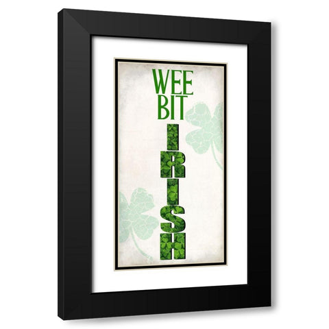 Wee Bit Black Modern Wood Framed Art Print with Double Matting by Allen, Kimberly