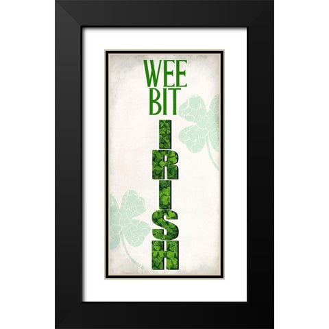Wee Bit Black Modern Wood Framed Art Print with Double Matting by Allen, Kimberly