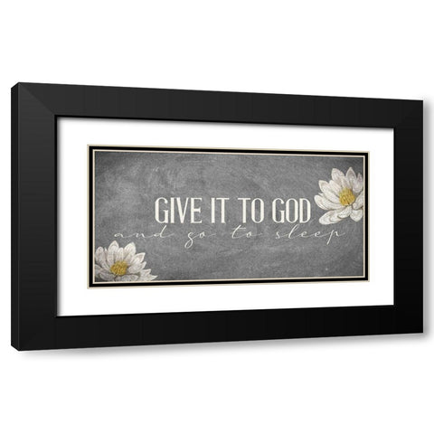 Give It Black Modern Wood Framed Art Print with Double Matting by Allen, Kimberly
