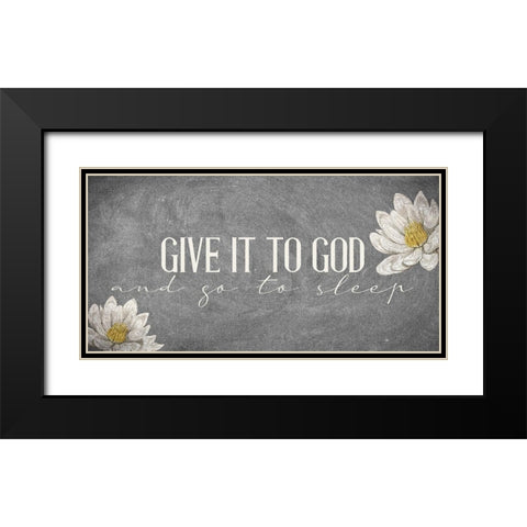 Give It Black Modern Wood Framed Art Print with Double Matting by Allen, Kimberly