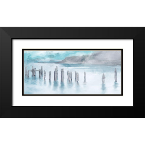 Broken Pier Black Modern Wood Framed Art Print with Double Matting by Allen, Kimberly