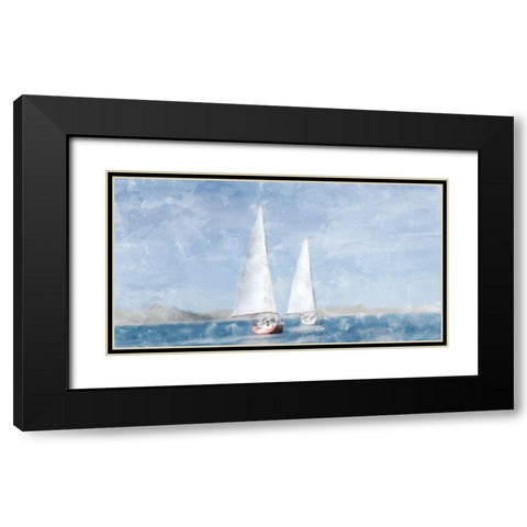 Sailing Black Modern Wood Framed Art Print with Double Matting by Allen, Kimberly
