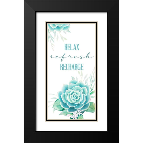 Recharge 1 Black Modern Wood Framed Art Print with Double Matting by Allen, Kimberly