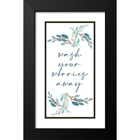 French Blue 5 Black Modern Wood Framed Art Print with Double Matting by Allen, Kimberly