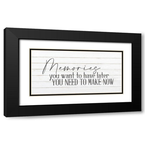 Memories v1 Black Modern Wood Framed Art Print with Double Matting by Allen, Kimberly