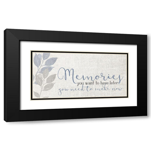 Memories V4 Black Modern Wood Framed Art Print with Double Matting by Allen, Kimberly