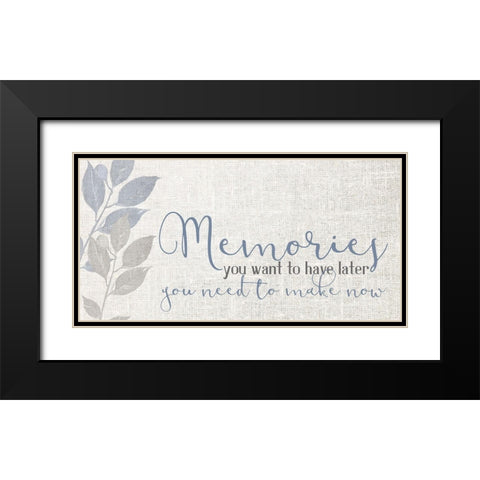 Memories V4 Black Modern Wood Framed Art Print with Double Matting by Allen, Kimberly