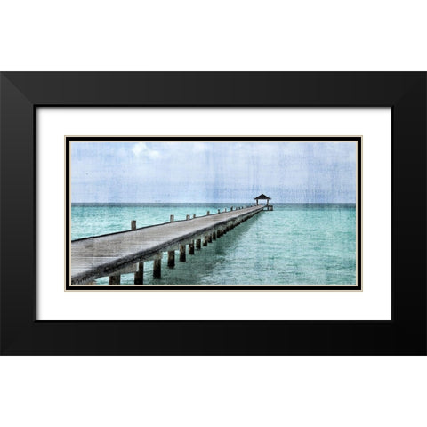 Paradise Black Modern Wood Framed Art Print with Double Matting by Allen, Kimberly