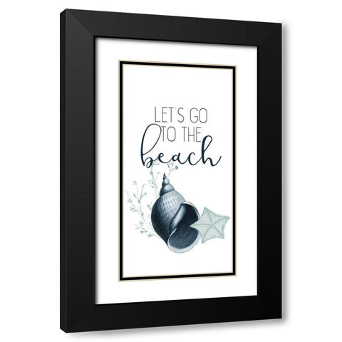 Sea Blues 5 Black Modern Wood Framed Art Print with Double Matting by Allen, Kimberly