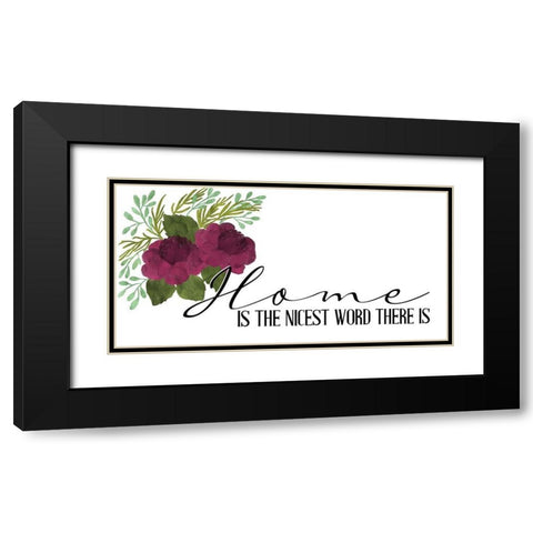 Home Is the Nicest Black Modern Wood Framed Art Print with Double Matting by Allen, Kimberly