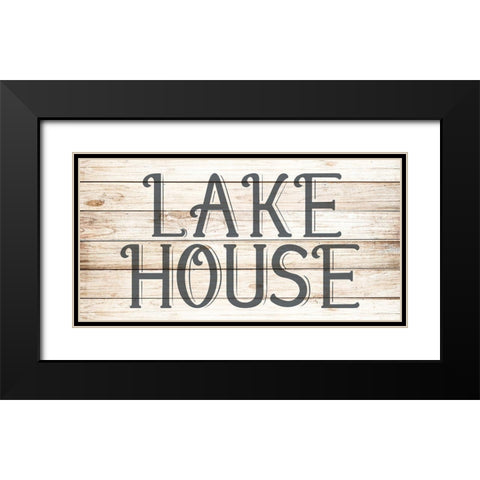 Lake House 4 Black Modern Wood Framed Art Print with Double Matting by Allen, Kimberly