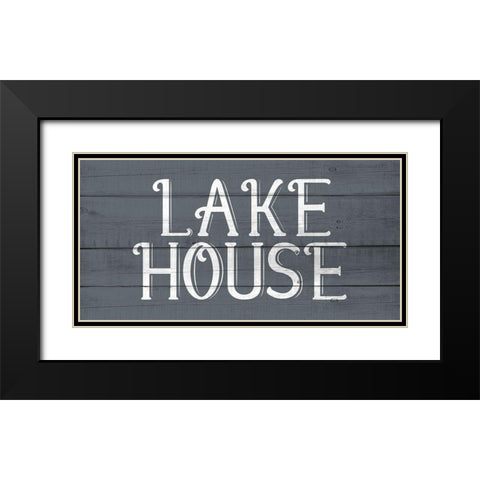 Lake House 4 Black Modern Wood Framed Art Print with Double Matting by Allen, Kimberly
