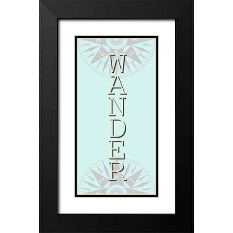 Minty 12 Black Modern Wood Framed Art Print with Double Matting by Allen, Kimberly