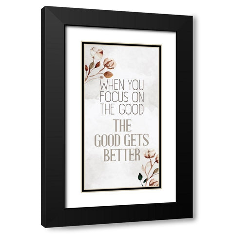 The Good Black Modern Wood Framed Art Print with Double Matting by Allen, Kimberly