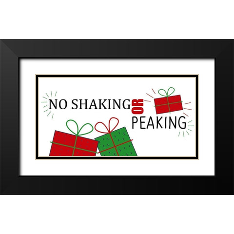No Shaking Black Modern Wood Framed Art Print with Double Matting by Allen, Kimberly