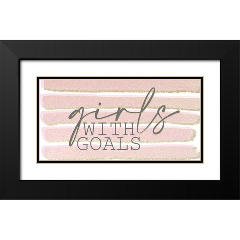 Fashionista 12 Black Modern Wood Framed Art Print with Double Matting by Allen, Kimberly