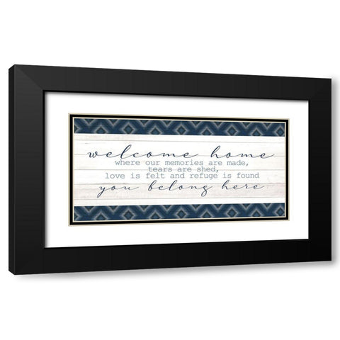 You Belong Here Black Modern Wood Framed Art Print with Double Matting by Allen, Kimberly
