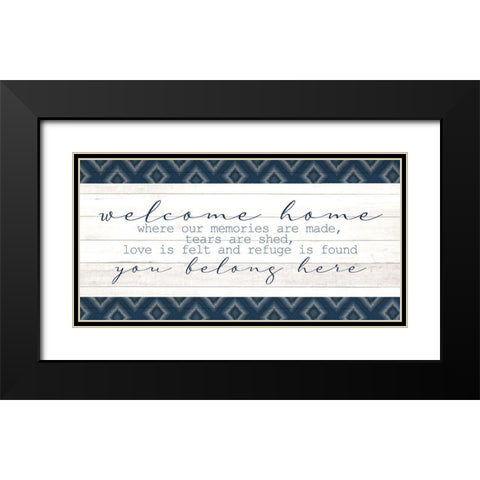 You Belong Here Black Modern Wood Framed Art Print with Double Matting by Allen, Kimberly