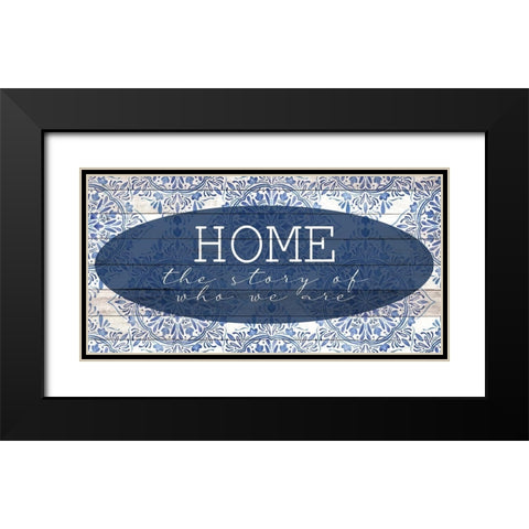 Home Story Black Modern Wood Framed Art Print with Double Matting by Allen, Kimberly