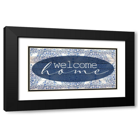 Welcome Home Black Modern Wood Framed Art Print with Double Matting by Allen, Kimberly