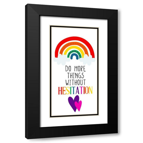 Do More Black Modern Wood Framed Art Print with Double Matting by Allen, Kimberly