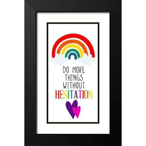 Do More Black Modern Wood Framed Art Print with Double Matting by Allen, Kimberly
