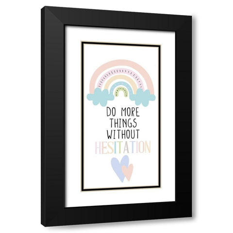 Do More Things v1 Black Modern Wood Framed Art Print with Double Matting by Allen, Kimberly