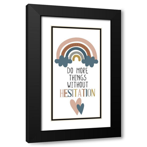 Do More Things v2 Black Modern Wood Framed Art Print with Double Matting by Allen, Kimberly