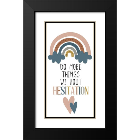 Do More Things v2 Black Modern Wood Framed Art Print with Double Matting by Allen, Kimberly