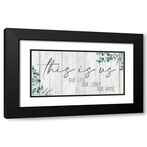 Our Panel v2 Black Modern Wood Framed Art Print with Double Matting by Allen, Kimberly