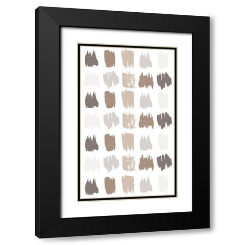 Paint Daubs 2 Black Modern Wood Framed Art Print with Double Matting by Allen, Kimberly