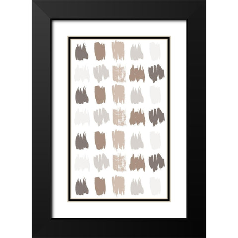 Paint Daubs 2 Black Modern Wood Framed Art Print with Double Matting by Allen, Kimberly