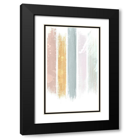 Streams 1 Black Modern Wood Framed Art Print with Double Matting by Allen, Kimberly