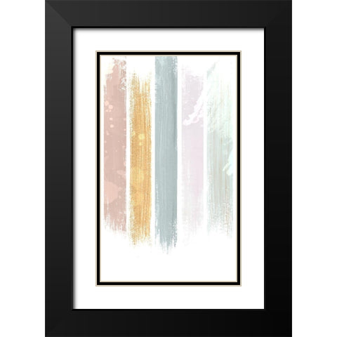 Streams 1 Black Modern Wood Framed Art Print with Double Matting by Allen, Kimberly