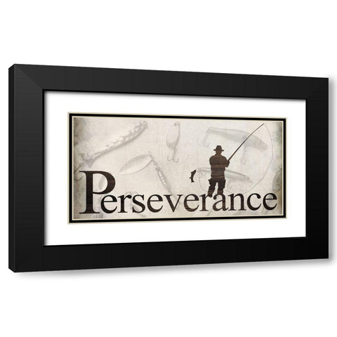 Perseverance Black Modern Wood Framed Art Print with Double Matting by Allen, Kimberly