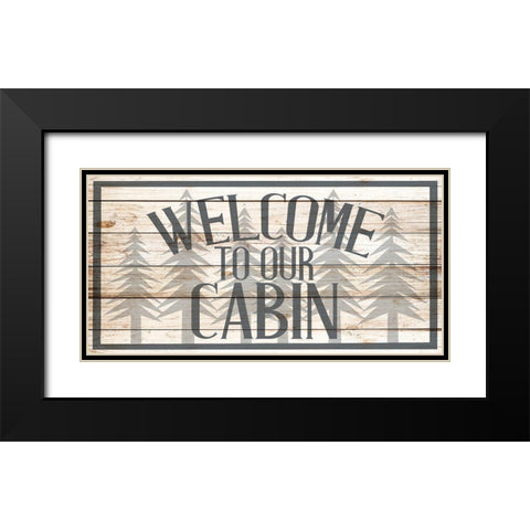 Lake House 9 Black Modern Wood Framed Art Print with Double Matting by Allen, Kimberly